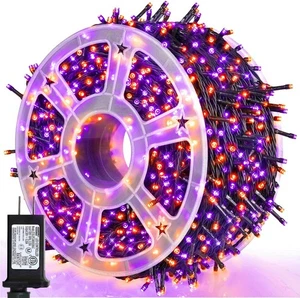 500 LED Halloween Purple and Orange String Lights 164 Ft Decor For Haunted House - Picture 1 of 9