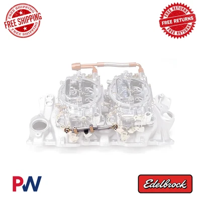 Kit de acoplamiento de acelerador progresivo doble cuádruple acelerador carburador Edelbrock 7094 Foto 1 de 4