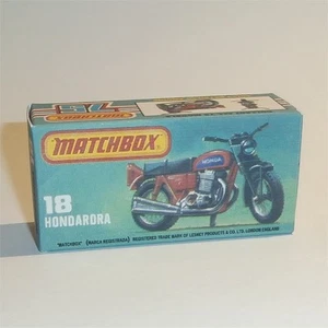 Matchbox Lesney Superfast 18 g Hondarora Motocicleta Estilo K Reproducción Caja - Imagen 1 de 4