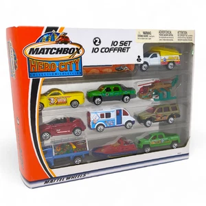 Matchbox Hero City 10 PC Coffret #2 New in Box 2002 Mattel Diecast 91517 - Picture 1 of 6