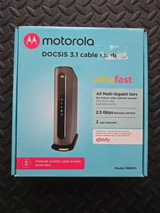 Motorola MB8611 Modem Cable - Black - Photo 1/6