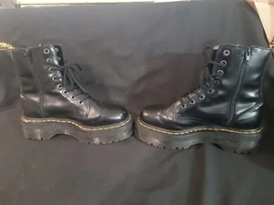 AS NEW 38 7 DR DOC MARTENS 50mm Platform JAYDON BOOTS BARGAIN - Picture 1 of 11