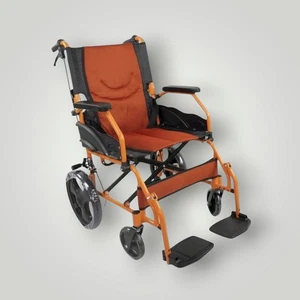 Mobiclinic Klappbarer Leichtgewicht-Rollstuhl 46cm Sitzbreite Alu mit Bremsen - Bild 1 von 1