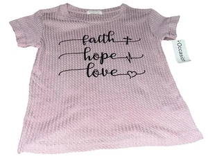 Occasion Girls Faith,Hope,Love Graphic T-Shirt Size Medium—NWT - Picture 1 of 8
