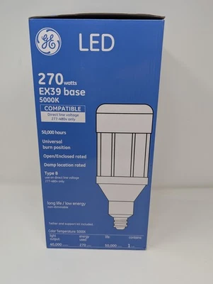 GE Lighting LED Bulb, 270Watts, Type B 277- 480V, EX39 Base 5000k - Image 1 of 3