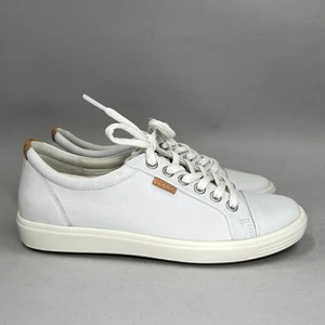Ecco Soft 7 Shoes Women's Size 5 Leather Lace Up Comfort Casual Sneakers - Picture 1 of 12