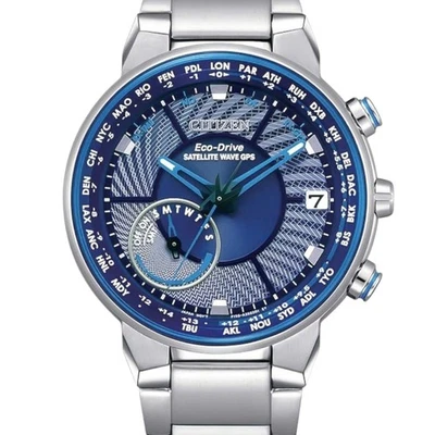 Reloj para hombre Citizen Satellite Wave Freedom Eco-Drive esfera azul CC3030-53L Foto 1 de 4
