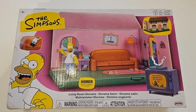 The Simpsons Living Room Diorama House Playset + Homer Figure by Jakks  Pacific - Image 1 of 3
