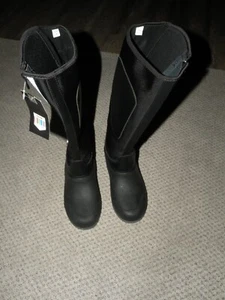 Horze Equestrian Women's Nome Neoprene Tall Winter Boots Size 6.5 US NWT - Picture 1 of 5