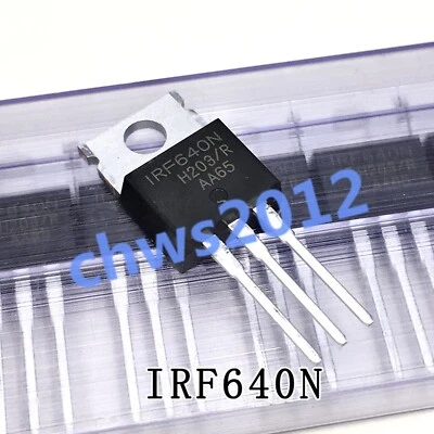 10Pcs Mosfet IRF640N IRF640 N-Ch 200V 18A TO-220 New - Image 1 of 2