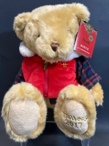 Harrods 2017 Bertie Bear Teddy Christmas Limited Edition Plush Toy - NWT - Picture 1 of 9