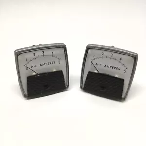 Lot of 2 Yokogawa 250240LSLS Analog Panel Current Meters AC Amperes Ammeter 0-5A - Picture 1 of 4