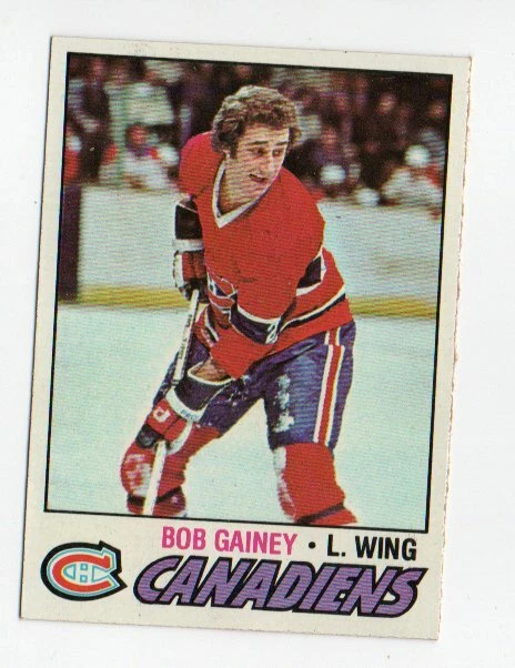 BOB GAINEY MONTREAL CANADIENS 1977/78 TOPPS VINTAGE EX/NM+ - Image 1 of 1