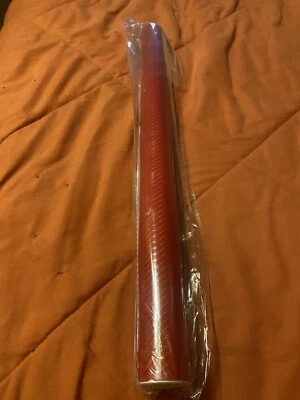 Nuevo rollo de cinta de vinilo de fibra de carbono roja Foto 1 de 4