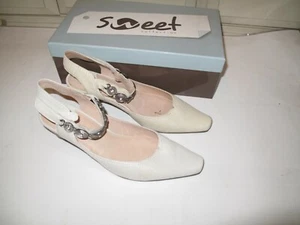 NEU. Sweet Collection Damen Spitz zulaufend Knöchelriemen Blockabsatz Freizeit. Größe 8 - Bild 1 von 2