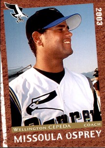 2003 Missoula Osprey Grandstand #7 Wellington Cepeda Dominican Republic DR Card