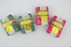Lot of 4 Bars Bee & Flowers Bar Soap - 2 Rose, 2 Bouquet Scents - Picture 1 of 4
