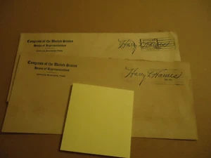 Harry L Haines US Congressman from Red Lion PA group of 2 envelopes 1934 - Picture 1 of 1