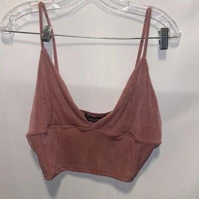 Bralette Urban Outfitters rosa brillante grande inalámbrico Foto 1 de 4