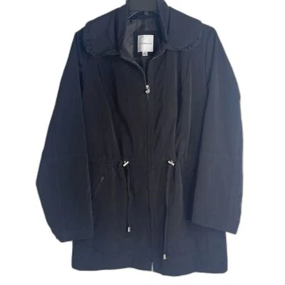 Cortavientos Croft & Barrow Cordón Cintura Cuello Volantes Talla Pequeña Informal Foto 1 de 4