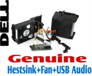 Optiplex 740 DT USB/Audio Panel + Fan w/Speaker+Heatsink WC679 JX469 M6792  - Picture 1 of 3