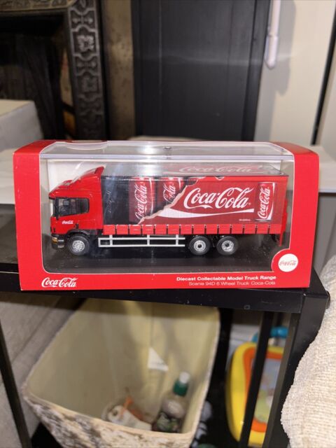 Caminhão Coca Cola Marca Guisval Custom Scania Em Plástico E Metal Novo  Escala 1.64 Tamanho 7cm