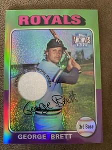 2001 Topps Archives Reserve Game Used Jersey George Brett #228