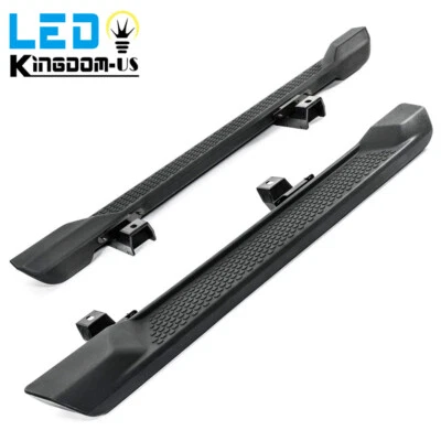 Fits 2018-2026 Jeep Wrangler JL 2 Door Running Boards Black Side Step Nerf Bar - Image 1 of 4
