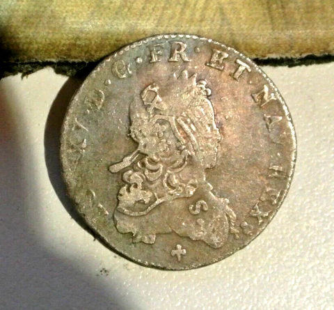 LOUIS XV 1/6 ECU ECUSSON FRANCE 1721 TROYES   TTB RARE   historique coin Cover