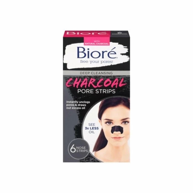 Bioré Charcoal Deep Cleansing Pore Nose Strips - 6ct