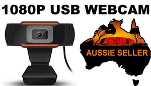 Webcam Auto Focusing Web Camera 1080P HD Cam Microphone For PC Laptop Desktop - Picture 1 of 3