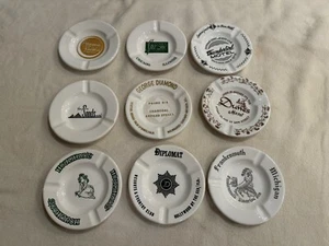 Vintage Hotel / Restaurant Royal China Ashtray Lot (9) : Sands, Diplomat, Dunes - Picture 1 of 11