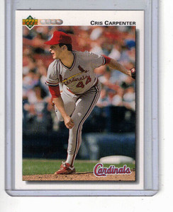 1992 Upper Deck #686 Cris Carpenter - Cardinals