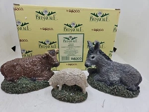 2000 Belsnickle Nativity: Donkey, OX, Sheep Figurine 728918 NEW OLD STOCK - Picture 1 of 11