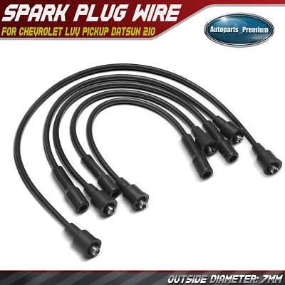 5 件火花塞电线套装适用于雪佛兰 Luv 拾音器 Datsun 210 普利茅斯沃尔沃 Austin — 第 1/4 张图片
