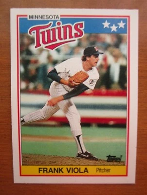 1988 TOPPS BASEBALL  UK MINIS    FRANK VIOLA   #  82   MINNESOTA TWINS - Image 1 of 4
