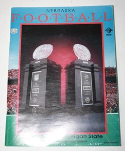 1996 Football Program - Nebraska Cornhuskers vs Michigan State Spartans - Picture 1 of 2