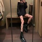 Pantyhose Women s Fishnet Tights Stocking with Big Grids Breathable