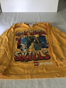 Lego Ninjago Kids T Shirt M - 2 2012 Epic Ninja Skills - Picture 1 of 9