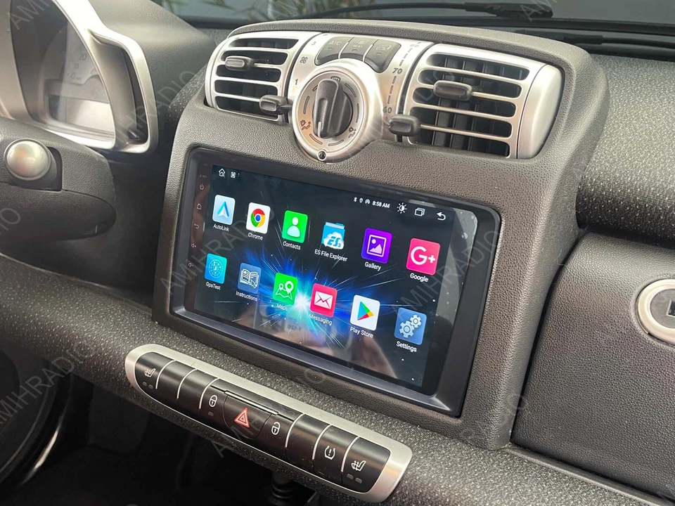 Android 15 Carplay RDS Car Stereo Radio For Benz SMART FORTWO II W451 2005-2010 Foto 1 de 4