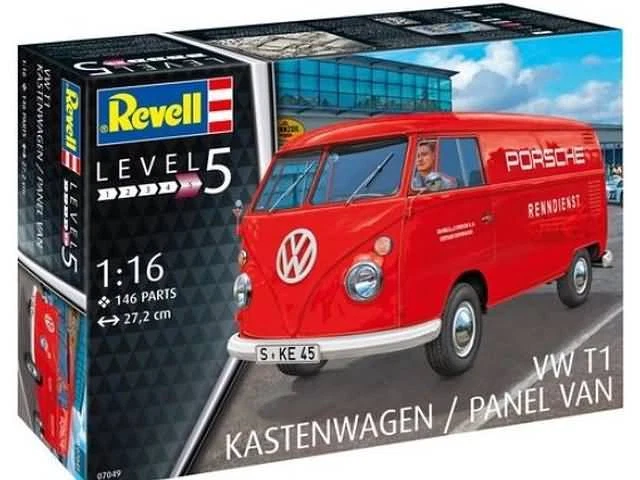 REVELL 1:16 KIT IN PLASTICA FURGONE VOLKSWAGEN T1 KASTENWAGEN / PANEL VAN 07049 - Immagine 1 di 1