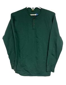 Cabelas Mens Long Sleeve Green XL Tall Polo Shirt Polyester Lycra Made In USA - Picture 1 of 9