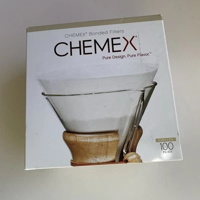Filtros de café en forma de cono unidos CHEMEX 100 unidades FC-100 preparación de café Foto 1 de 4