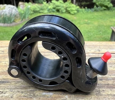 RockBros Bike Cycling E-Bike Bell Handlebar Mount Low Profile Crisp Tone Black - Image 1 of 4