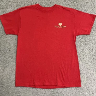 Camiseta Manga Curta Simply Southern My BFF Has Paws Youth Tamanho M Filhote de Gato Vermelho - Imagem 1 de 4