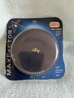MAX FACTOR PANCAKE MAKEUP NIB RARE FAIR NATURAL NO 1 WATER BASED  - Image 1 of 4