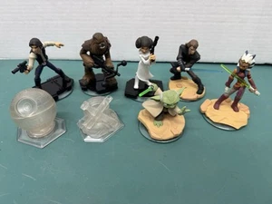 Star Wars Disney Infinity Lot 6 Figures + 2 Game Crystals 2.0 & 3.0 - Picture 1 of 2