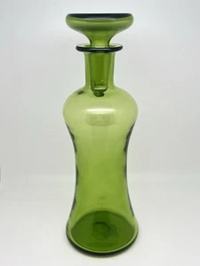 Studio Art Glass Decanter Carafe W/Stopper Hand Blown Monica Bratt Rejimyre? - Picture 1 of 11