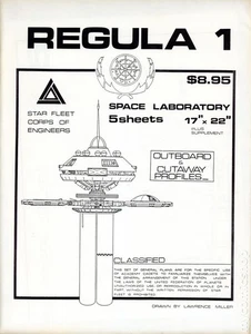 Starfleet Regula 1 Space Lab Blueprints #0 VG 1985 Stock Image Low Grade - Picture 1 of 1