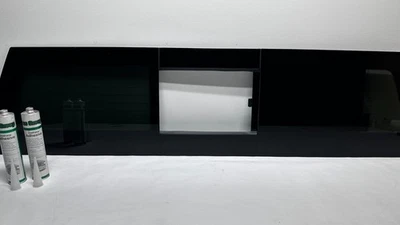 Fits 2019-2025 GMC Sierra 1500 Manual Sliding Rear Back Glass Window with Heat - Image 1 of 4